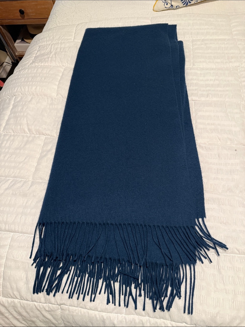 Tanner 100% Cashmere Cape Coat in Blue